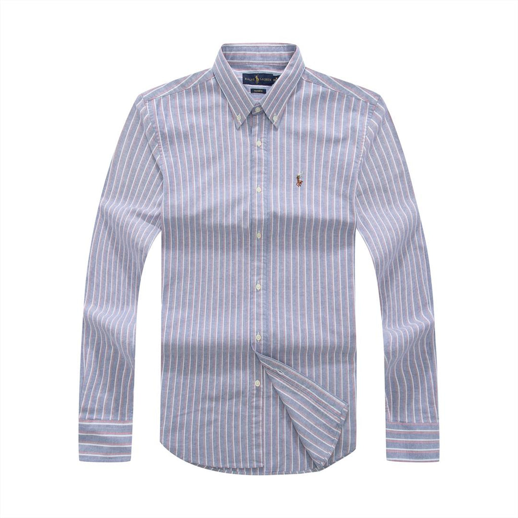 Ralph Lauren Men Long Sleeve Oxford Stripe Shirt