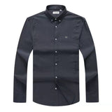 Lacoste Men's Grey Long Sleeve Oxford Shirt