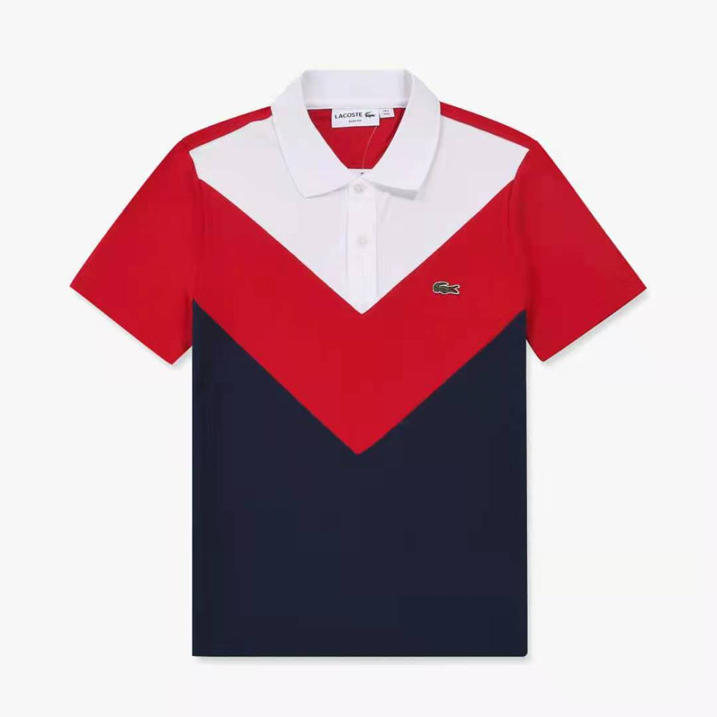 Lacoste Men Polo Red/White/Navy Blue