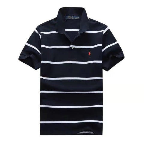 Polo Ralph Lauren Navy Blue/White Stripe Men T shirt