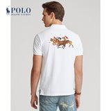 Polo Ralph Lauren White Cross Mallet With Flying Horses At The Back