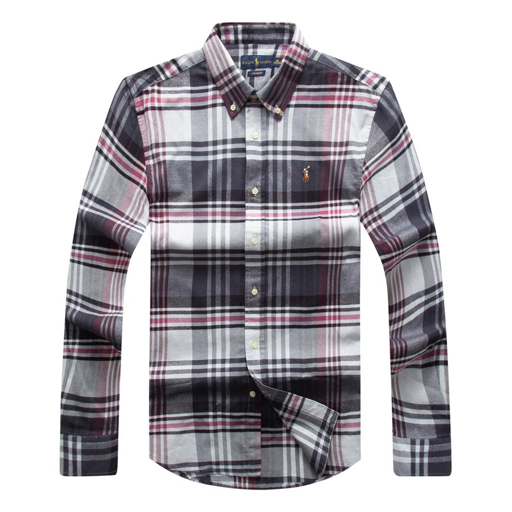 Polo Ralph Lauren Small Pony Oxford Men Long Sleeve Check Shirt