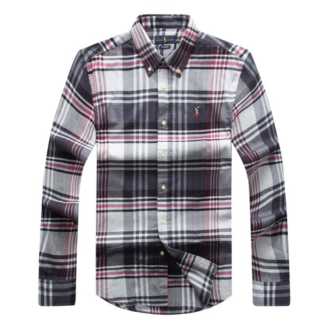 Polo Ralph Lauren Small Pony Oxford Men Long Sleeve Check Shirt