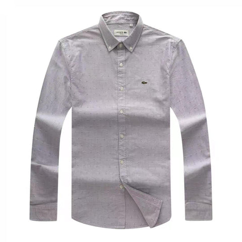 Lacoste Men Long Sleeve Dotted Designer Original Shirt