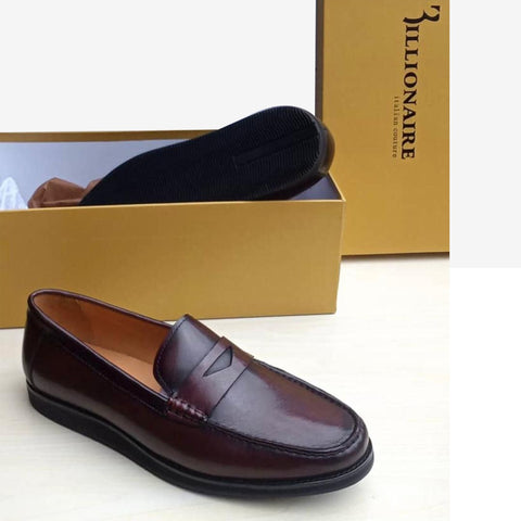 Billionaire Brown Men Leather Shoe