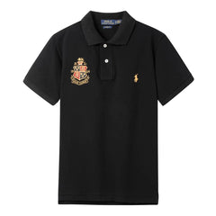 Polo Ralph Lauren Black Small Pony And Badge Polo