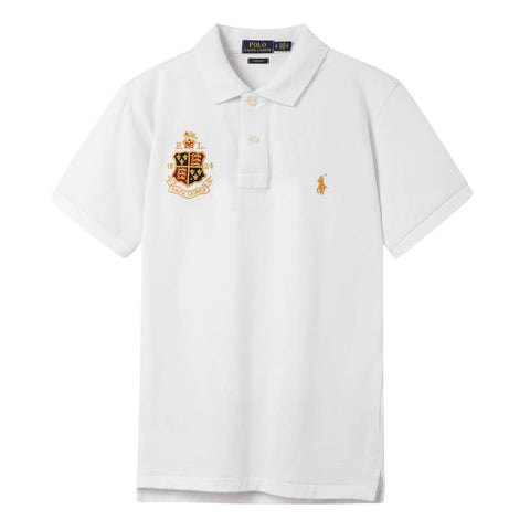 Polo Ralph Lauren White Small Pony And Badge Polo