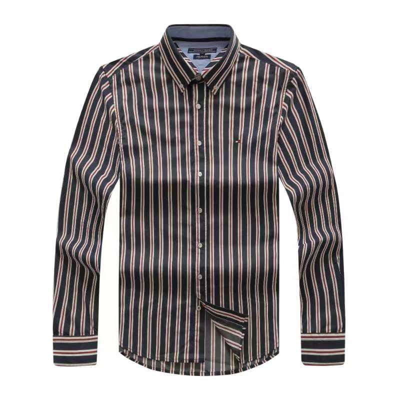 Tommy Hilfiger Men Long Sleeve Stripe Urban Classic Shirt