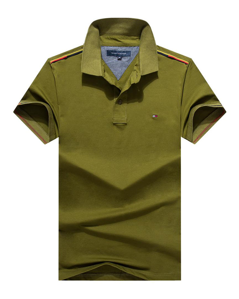 Tommy Hilfiger Green Men Polo