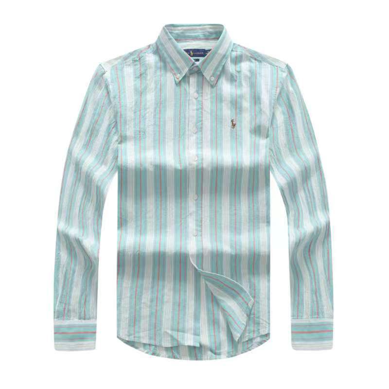 Polo Ralph Lauren Men Stripe Long Sleeve Custom Fit Shirt