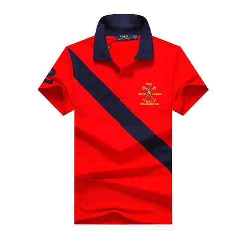 Ralph Lauren Men Cross Mallet Red Polo