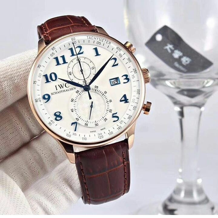 IWC Male Brown Leather Watch