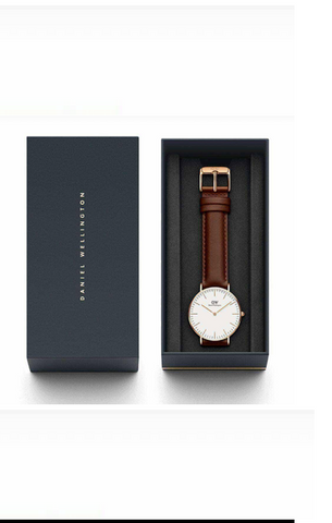 Daniel Wellington Classic St Mawes Brown Leather Male Watch.