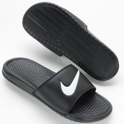 Slippers Mens All Black Nike Slides Slippers Mens Black Nike Slides Size 10  Nike SOLARSOFT FLEX
