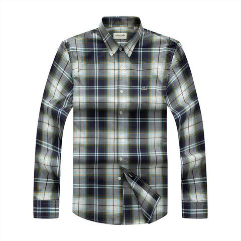 Lacoste Male Long Sleeve Checkered Shirt Plaid