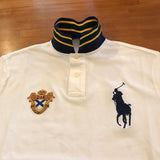 Polo Ralph Lauren  Gold Trim off White  Big Pony Polo