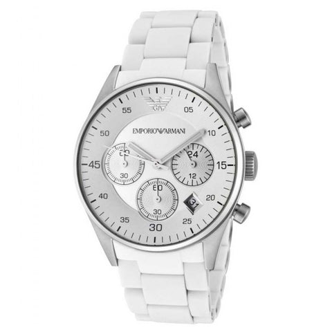 Emporio Armani White Swiss Watch